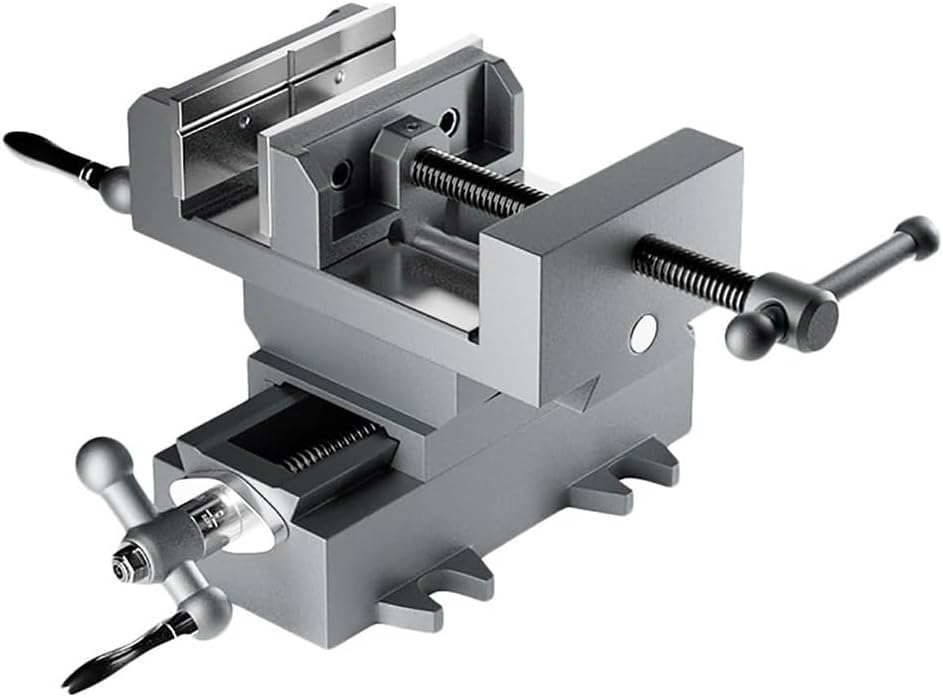 Precision 3-Inch Heavy-Duty Cross-Slide Vise, X-Y Compound Industrial Drill Press Vise for CNC Woodworking & Milling Machines, Bench Vise for Enhanced Accuracy