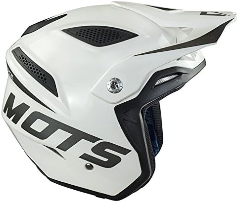 Mots mt6211lb Trial Go 2 Casco, Bianco, Taglia L : Amazon.it: Auto e Moto