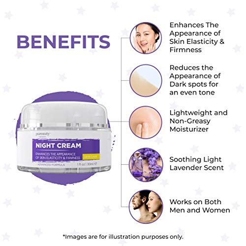 Night Cream for Face and Neck, Anti Aging Cream and Night Moisturizer for Women and Men, Help