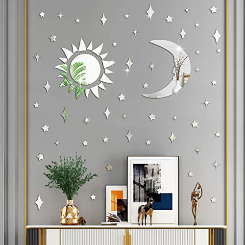 Vinilo Decorativo Acrílico Luna y Estrellas 3D Removible miniatura 5