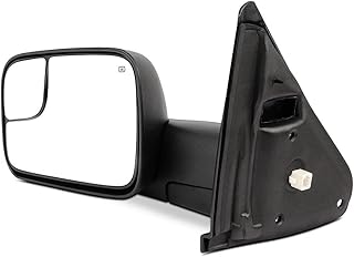 SCITOO Side Mirror fit Dodge Tow Mirror Driver Side Rear View Mirror 2002-2008 Dodge Ram 1500 2500 3500 Power Control Heated Manual Telescoping Manual Folding Feature Car Mirror