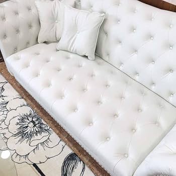 Amazon｜3Pソファ ハイバック ファントムレザー/合皮 ホワイト 3人がけ