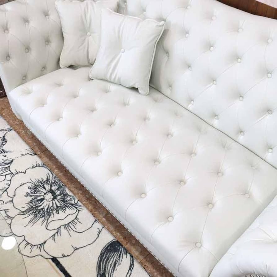 Amazon｜3Pソファ ハイバック ファントムレザー/合皮 ホワイト 3