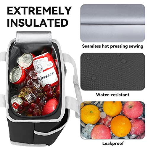 Fithome Small Lunch Bag For Women & Men, Reusable Insulated Lunch Cooler Tote Bags, Leakproof Thermal Lunch Bag, Adult Durable Lunch Bag For Work #TOP2