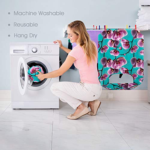 Beegreen 10 Pack Washable Floral Grocery Bags For Shopping Reusable Tote Bags Extra Large 50Lbs Cute Flower Design Foldable Reusable Bags For Women Men Lightweight Durable #TOP2