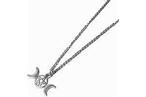 Hecate Triple Moon Goddess Necklace: Enchanting Lunar Adornment for Mystical Souls