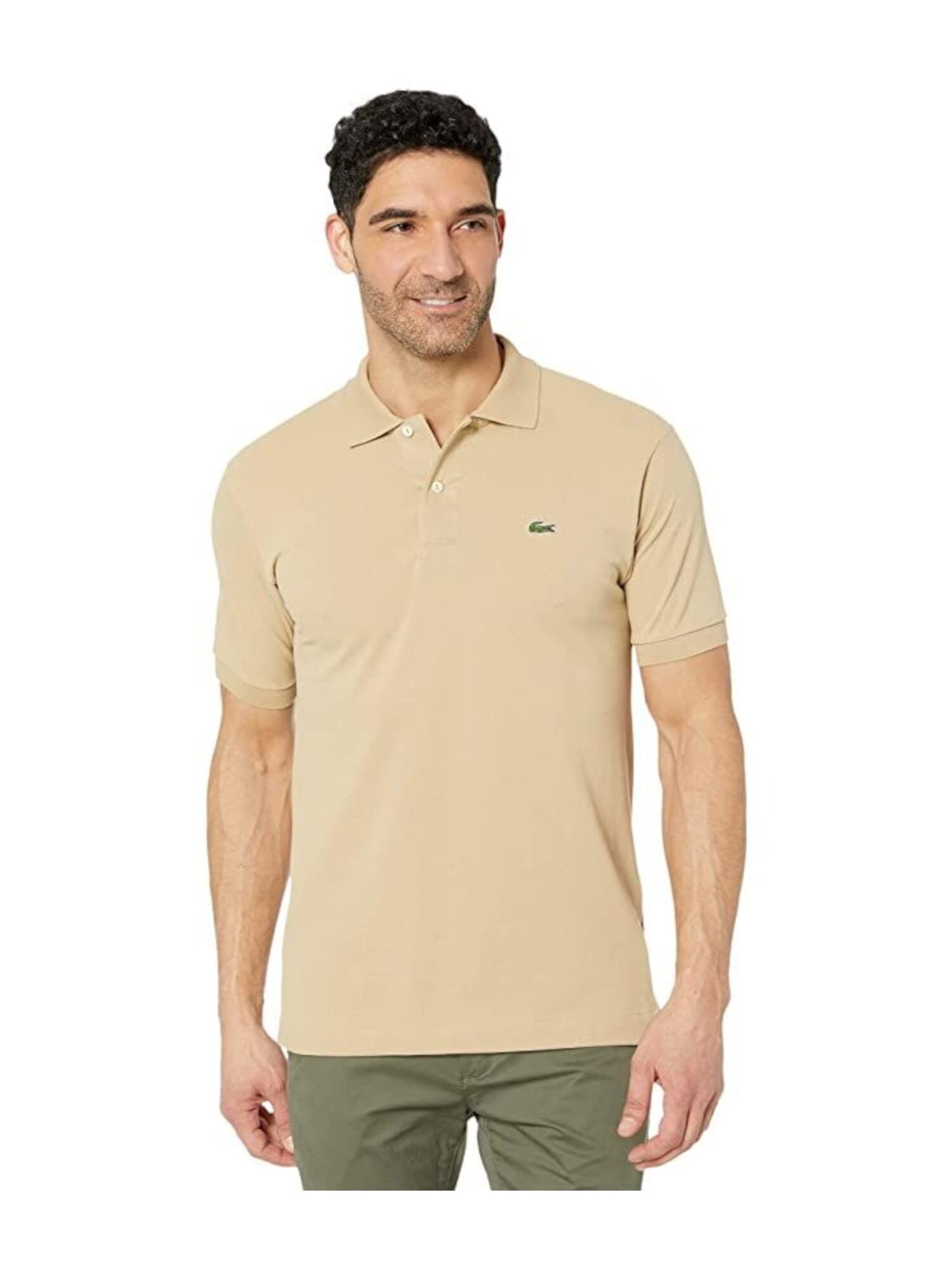 Lacoste Men's Short Sleeved Ribbed Collar Shirt
