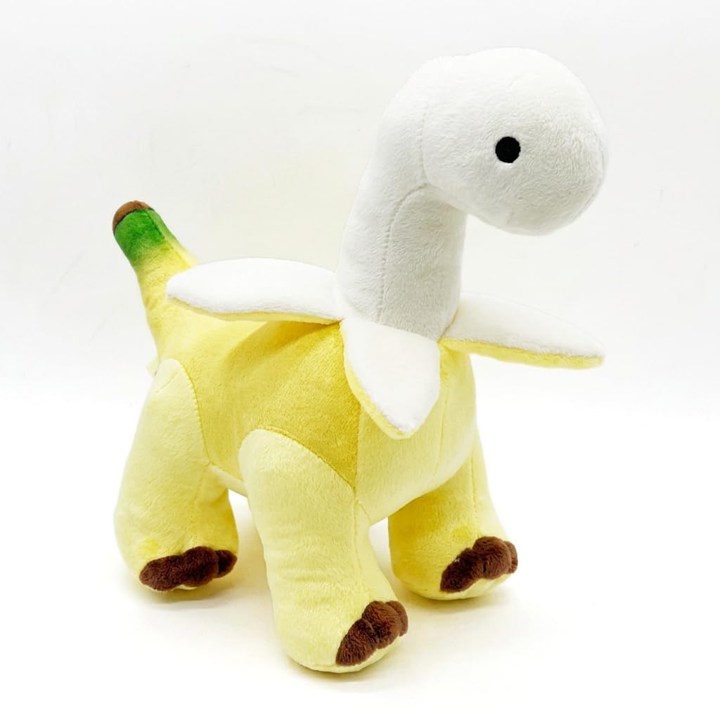 Valicaer Banana Dinosaur Plush Toy 25cm Soft Stuffed Animal Cute Room Decor