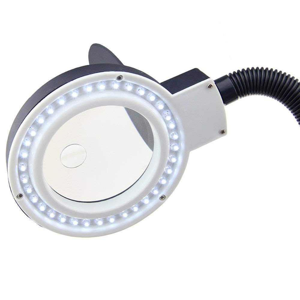 Lenti d'ingrandimento Lente d'ingrandimento da tavolo, Lampada da scrivania, Lettura per uomo anziano Lampada a LED Lettura Riparazione Riparazione telefono cellulare Illuminazione Lente d'ingrandimen