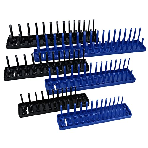 Metric Imperial Socket Tray Rack Holder Shallow + Deep Sockets 1/4 3/8 1/2