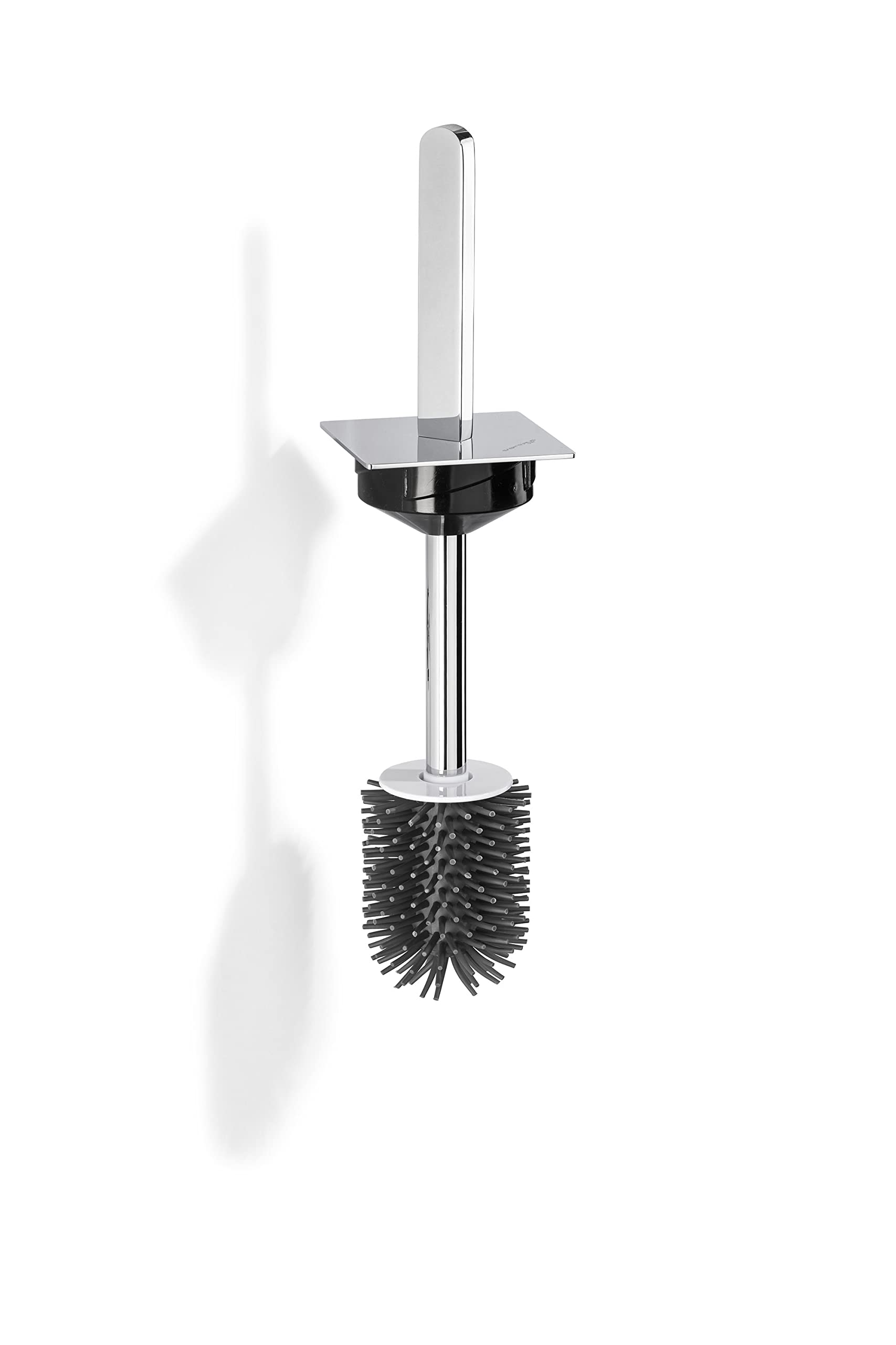 360S1 Escobillas de Baño Silicona con Soporte de Acero Inoxidable SUS304, Cepillo Higiénico y Duradero, Diseño Moderno en Cromo