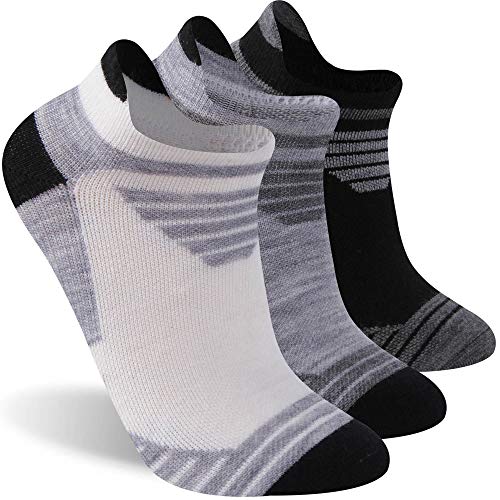 Image of 90% Merino Wool Athletic Breathable Low Cut Socks for Men 3 Pairs