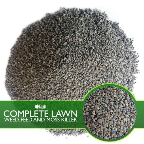 Elixir Gardens UK COMPLETE LAWN Weed, Feed & Mosskiller 10-2-2+8Fe | 20kg Bag | 4-in-1 Turf & Grass Fertiliser/Feed with Iron, Dicamba & Mecoprop-P - Image 3