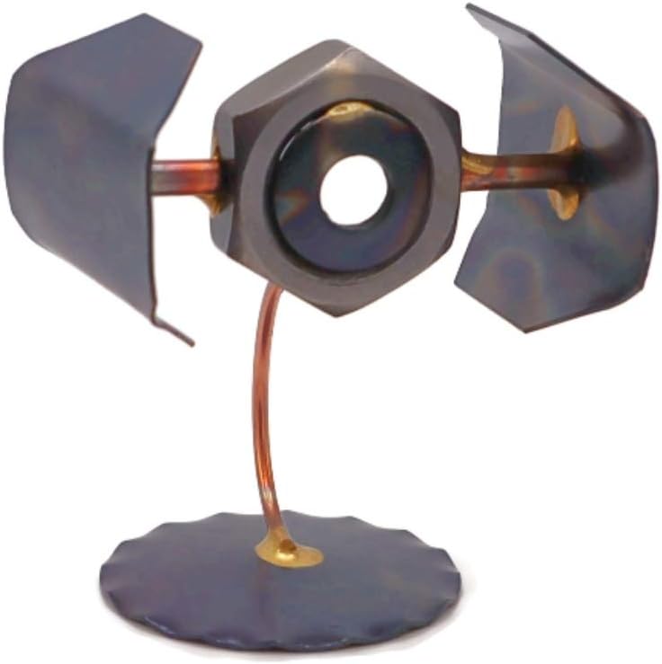 Tie Fighter Collectible Handmade Metal Art Figurine, Desk Accessories, Trophy, Boss Gift, Home Office Décor, Aircraft