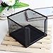 Rooyar Simple Metal Memo Cube Notes Holder for Office Desk Multi-Function Name Card Collection Supplies