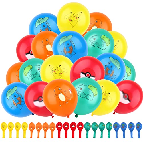 Powmag 20 PCS Globos de 12 Pulgadas Globos de Dibujos Animados Fiestas Infantiles Decoracion,...