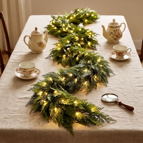 5.9ft Christmas Garland Norfolk Pine Garland Artificial Greenery Garland - image 1