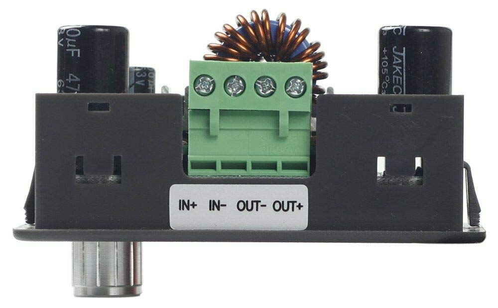 DP50V5A Module d'alimentation de contrôle programmable, régulateur de tension, DC 6-55 V à 0-50,00 V, convertisseur abaisseur réglable avec voltmètre, ampèremètre intégré, affichage couleur