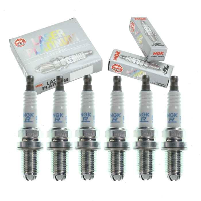 NGK Laser Platinum Spark Plugs 6 Pack for Porsche 911 2003 to 2008 H6