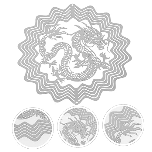 Yardwe Lighting Accessories Home Décor Windchimes Outdoors Outdoor Decor Metal Wall Art Wind Sculptures Metal Art Geometric Hanging Wind Lawn Decor Garden Decor Decorative Wind Spinners #TOP1