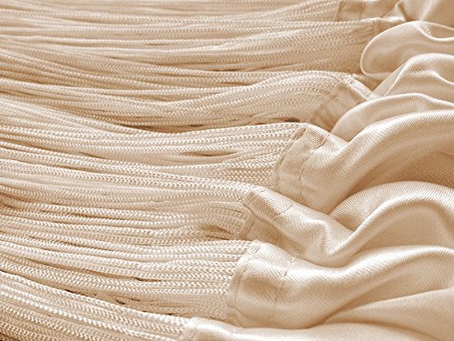Kaikoon Fadenvorhang 150 cm x 300 cm Caramel in B1 schwer entflammbar