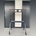 Cornea Premium Interactive Panel Display Stand Heavy Duty Heights Adjustment Floor TV Trolley with Brackets for 32IN|42IN|50IN|55IN|65IN|75IN|85IN|86IN with Locking Wheels Holds Upto 120Kg 2 Shelves gallery image