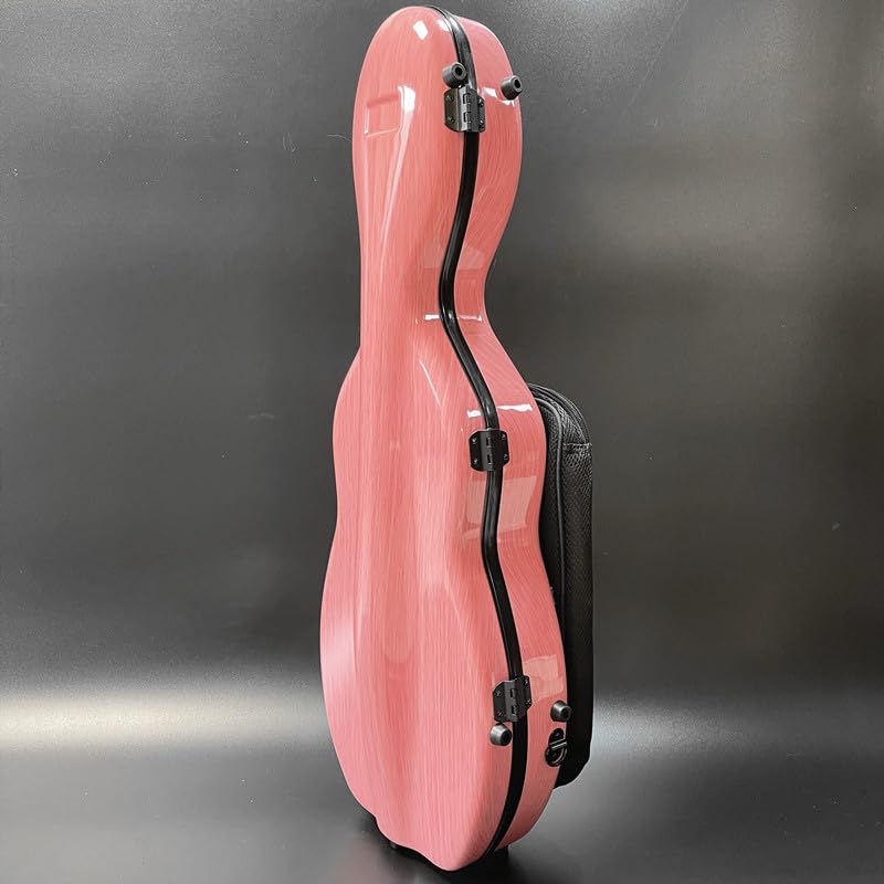 LANDTOM - Custodia per violino in fibra di carbonio 4/4, dimensioni standard, borsa a tracolla per violino con doppia cinghia, resistente alla pressione e all'usura, custodia per violino trasportabile