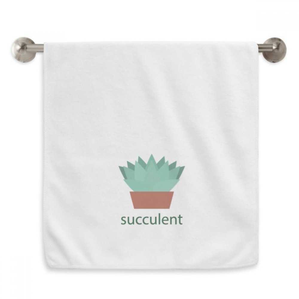 Serviette cactus vert pour salle de bain décoration succulente