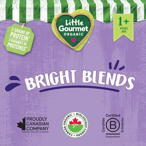 Little Gourmet Organic Toddler Snack Bright Blends Banana Blueberry Strawberry Guava, 113ml (12 Pack) — view 5