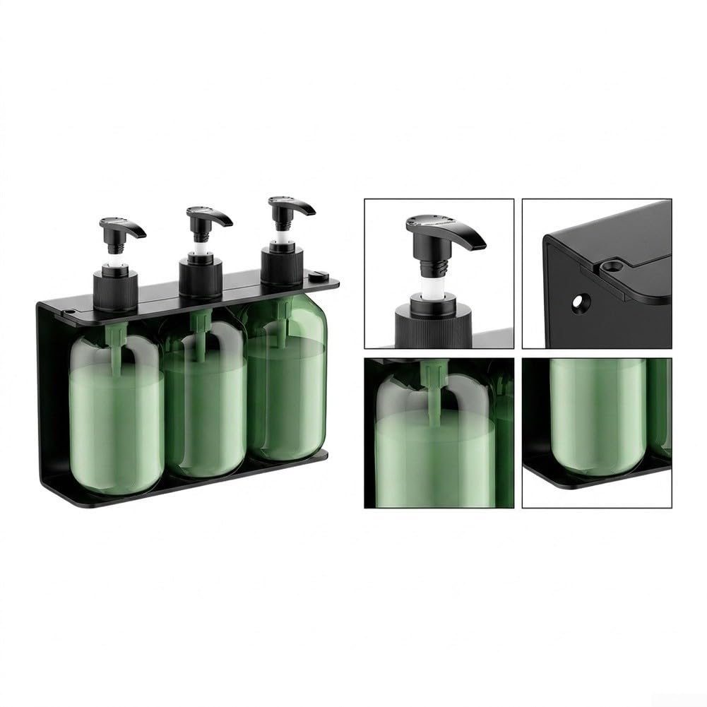 Baño 3 Piezas 304 para acero Negro Montaje Pared Baño 3 Piezas