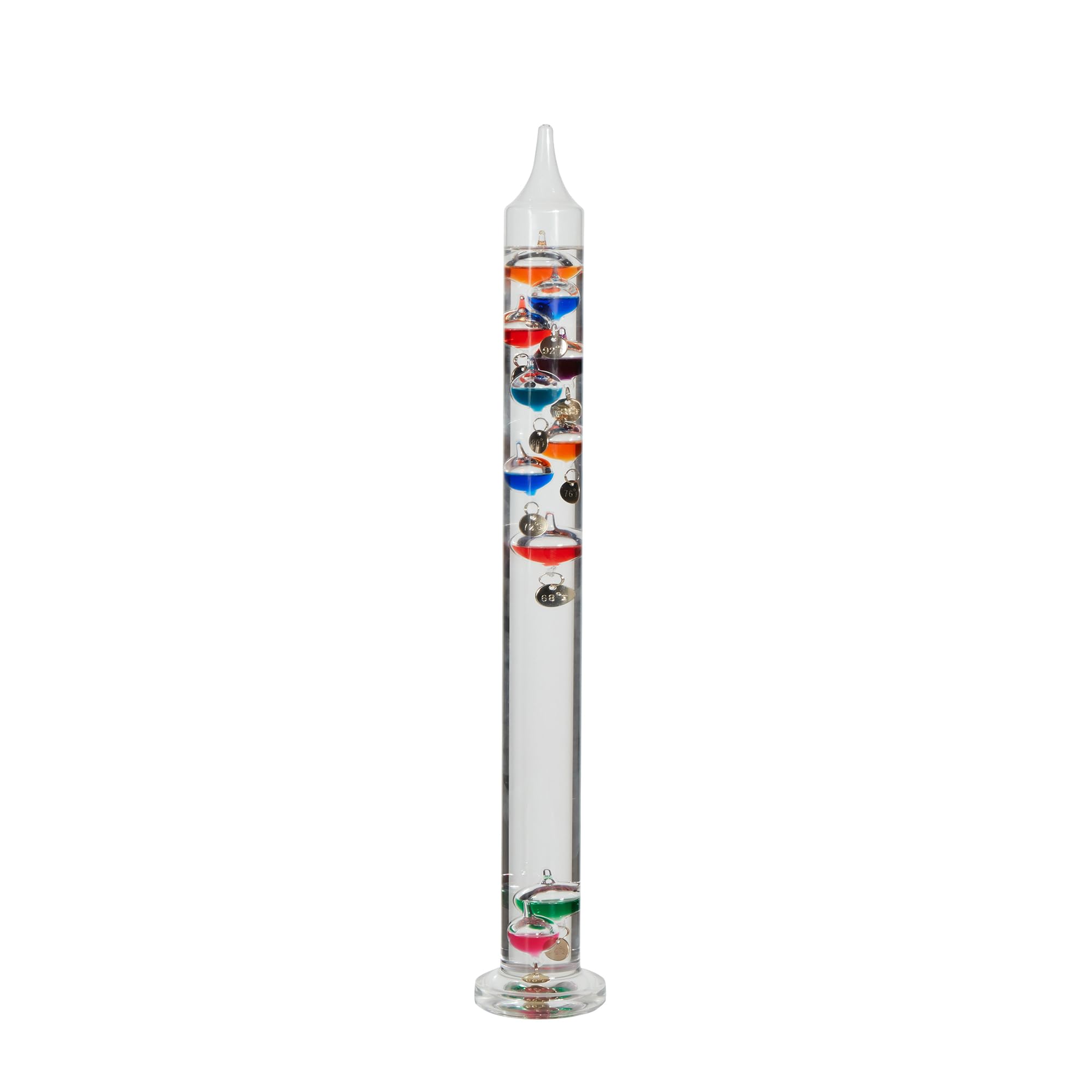 Termómetro Galileo de 20.5 pulgadas con 10 bolas multicolor