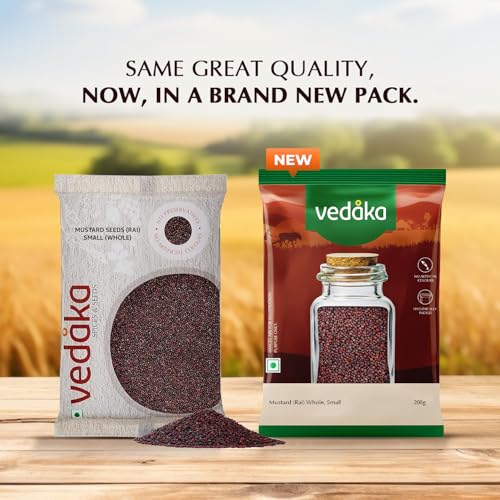 Image of Amazon Brand - Vedaka Mustard (Rai) Whole, Small 200 g