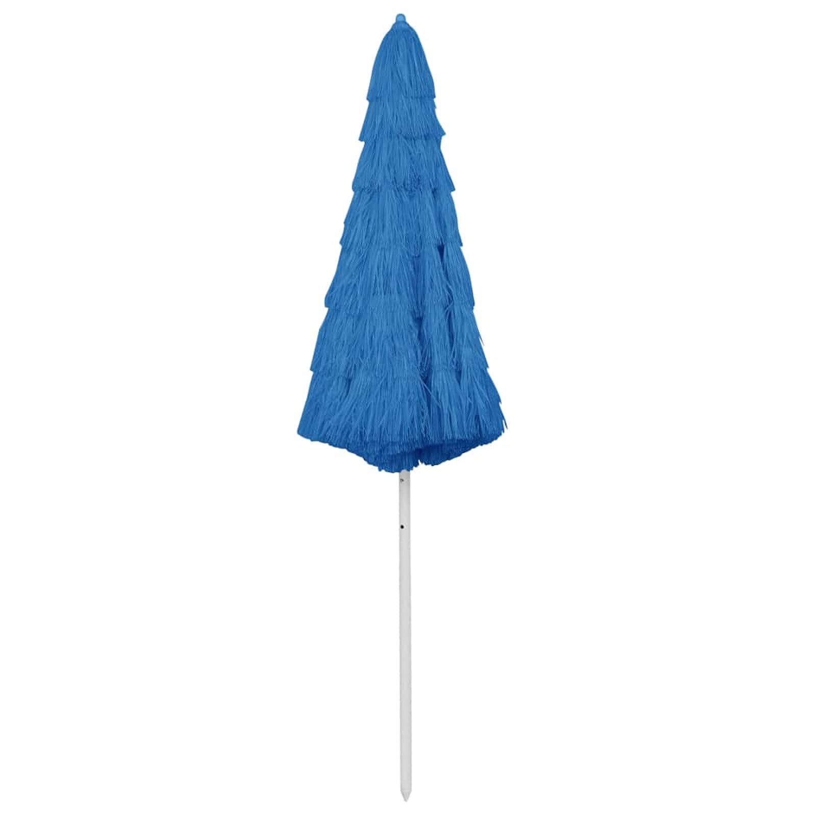 Homgoday Sombrilla de Playa Hawaii Azul 300 cm Sombrilla de Jardín,Protección UV Sombrilla Jardín Grande Orientable Jardín Parasol Balcón