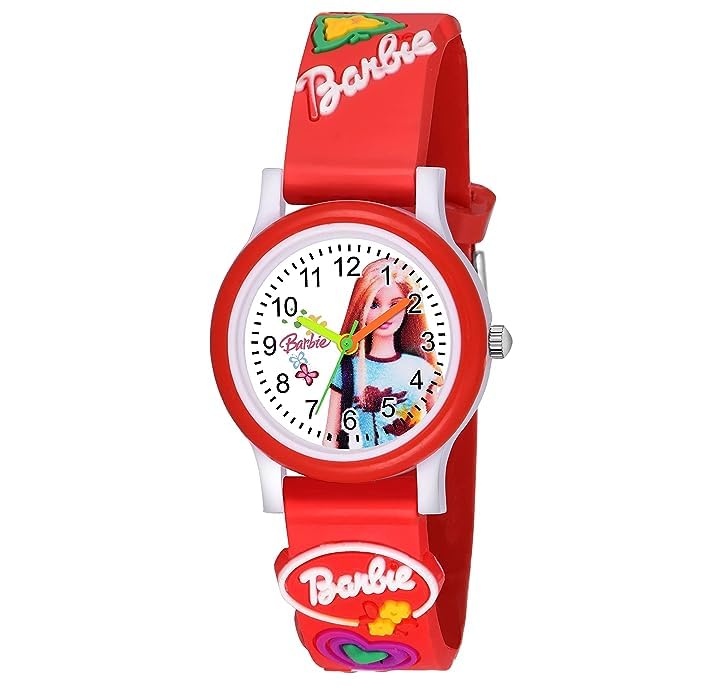 SELLORIA Brand a White Dial Barbiee Love Watch Series Analogue Girls Watch (RED) (B0CCW8RNQR) Amazon Price History, Amazon Price Tracker