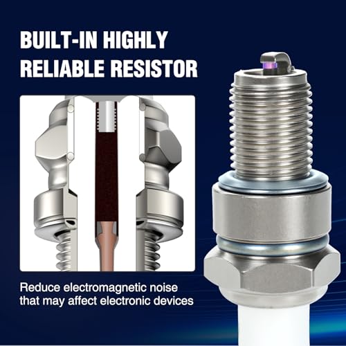 Image of BR8ES Spark Plug for NGK 5422 BR8ES Kawasak Yama Polaris KDX220R CR250 WR250 RT180 Dirt Bike Motorcycle Marine ATV 2 PACK