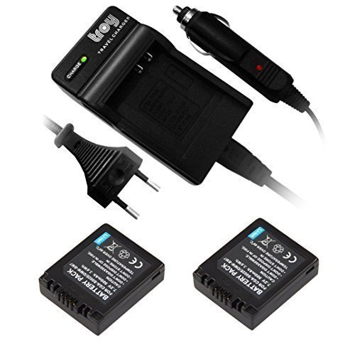 Troy 2 X batteria + caricatore per panasonic BM7