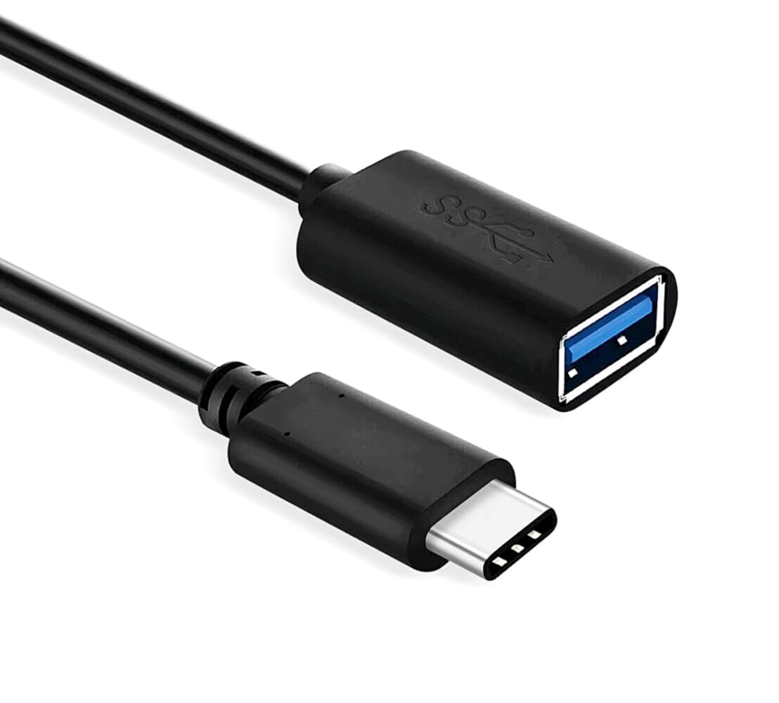 USB C to USB Adaptor- USB C Adapter OTG Cable Type C Male to USB 3.2 Female 10Gbps Transfer - Compatible with MacBook/iPad Air/Pro, Galaxy S24, Dell XPS and more - For Type C Devices (1M)