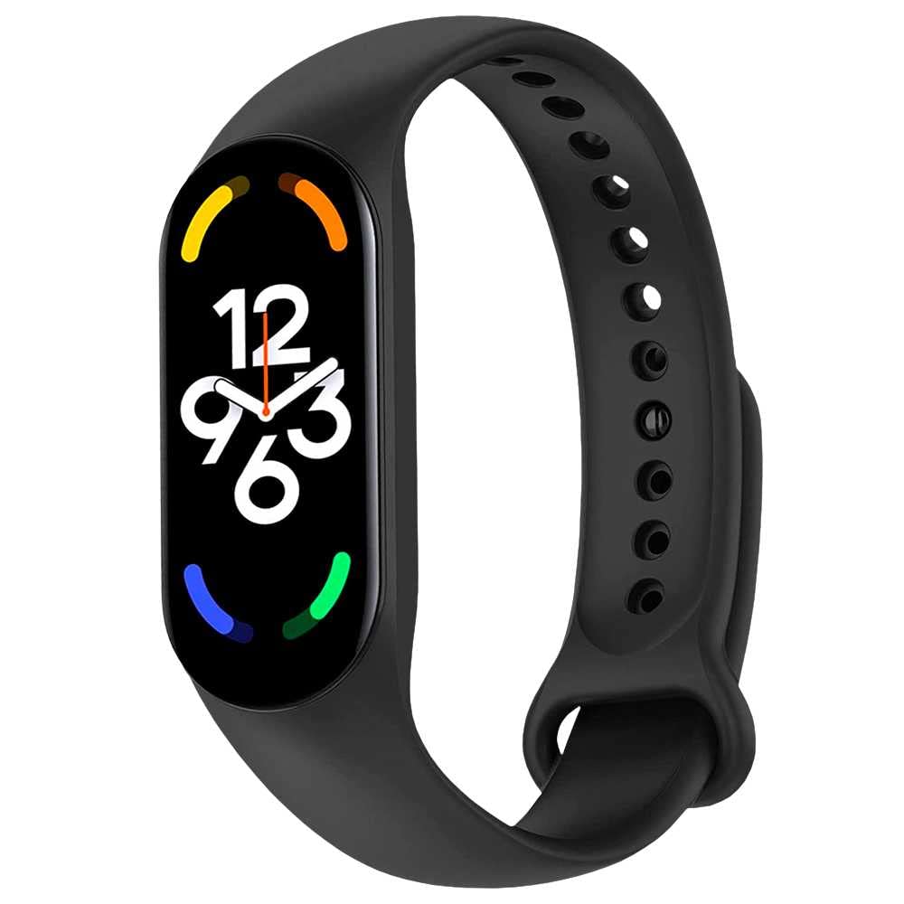 OcioDual Silikonowa wymienna bransoletka, kompatybilna z Xiaomi Mi Band 7 6 5, kompatybilna z Amazfit Band 5, elastyczny miękki gumowy pasek zastępczy