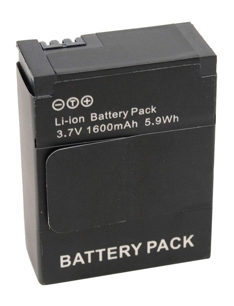 Amsahr Batteria Sostitutiva Per GoPro Hero 3 E 3+ – AHDBT-201/301 – 1600 MAh – Li-ion Grigia - 2