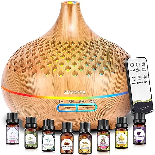 Zovhyya 500ml Difusor De Aroma Difusor De Aceite Esencial Máquina De Aromaterapia Con 15 Led Difusor De Humidificadores Control Remoto 4 Temporizador 2 Patrones De Pulverización Zovhyya 500ml Difusor De Aroma Difusor De Aceite Esencial Máquina De Aromaterapia Con 15 Led Difusor De Humidificadores Control Remoto 4 Temporizador 2 Patrones De Pulverización