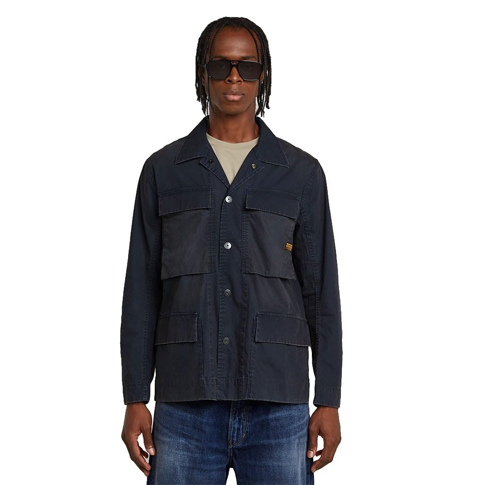 G-STAR Men's Overshirts, Blue (Salute D26429-D387-C742), L