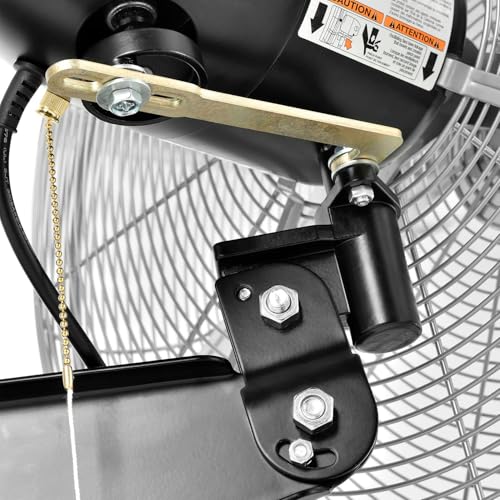 Global Industrial 24" Diameter Deluxe Oscillating Wall Mount Fan, 3 Speed by Global Industrial - Image 3
