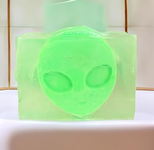 Miniatura 4 de Alien themed Tropical Fruit & White Florals Soap Handmade with Coconut, Lime & Lemon Verbena