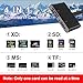 Memory Card Reader - 4 in 1 SD/MicroSD/MS/XD Card Reader Memory Stick Pro Duo Adapter for Sony Cybershot SD, Lightning/USB-C/USB-A Triple SD-Card Reader for iPhone 17/16/15/14/iPad/PC/Android/Camera