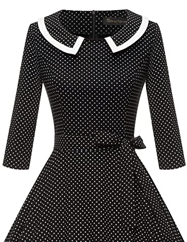 Image of GownTown Womens Dresses 1950s Vintage Swing Stretchy Dresses with Pockets