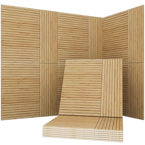 Image of Soon Global Acoustical Wall Panels, 6-Piece 23.62 X 23.62 Inches Art Acoustic Panels, Decorative Acoustic Panels, Acoustic Wall Panels, Sound Absorbing Wall Art, Zen Split