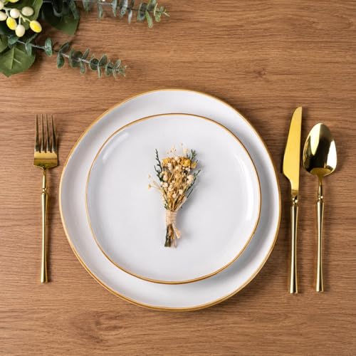 Image of AmorArc Ceramic Dinnerware Sets for 4, 12Pcs Plates and Bowls Sets Dishes | Stoneware Handmade Reactive Glaze Dinner Set, Highly Scratch Resistant | Dishwasher & Microwave Safe Dishware