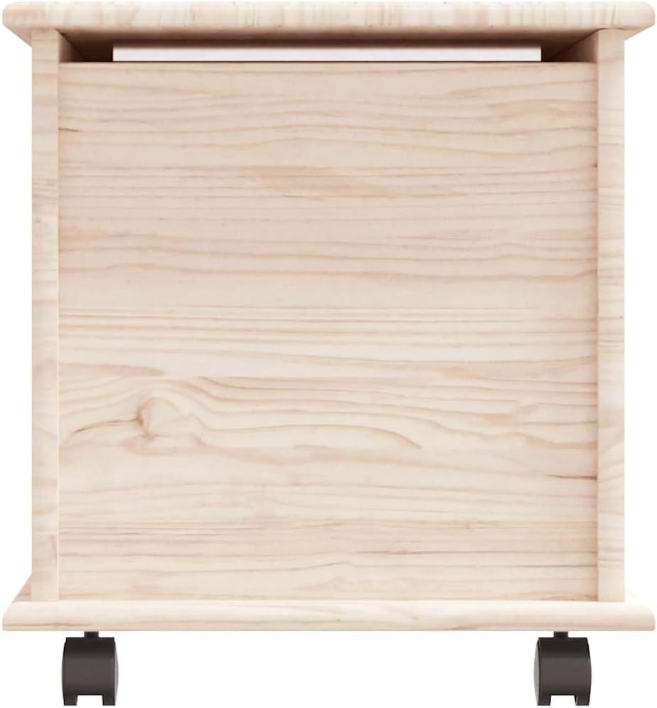 vidaXL Storage Chest Natural wood Solid pine wood Medium Storage Chest