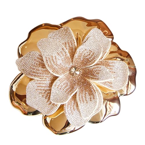 Sac à main léger acrylique fleurs strass pour mariage et pochette de soirée tendance
