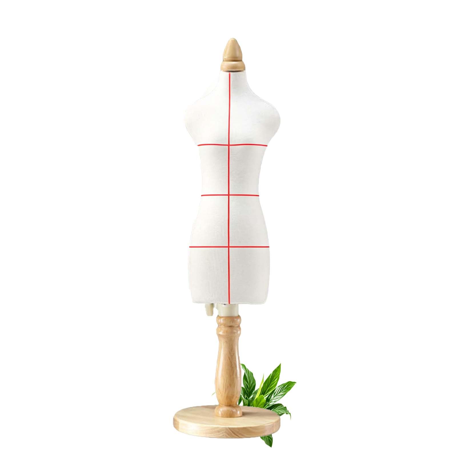 Miniaturowe formy do szycia manekinów, przypinany żeński manekin krawiecki, regulowany stojak na sukienki do dekoracji domku dla lalek i projektów DIY 1/2 D